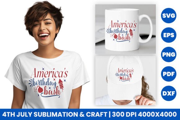 4th July Sublimation SVG for Crafts and Graphics