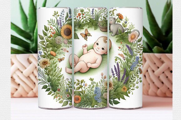 Baby Tumbler Wrap PNG: A Versatile Graphic Design Asset for Crafts and Local Branding