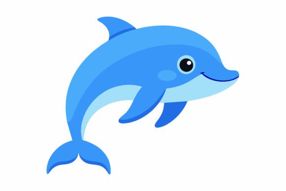 Blue Dolphin Flat Graphics: A Freebie for Handmade Creators