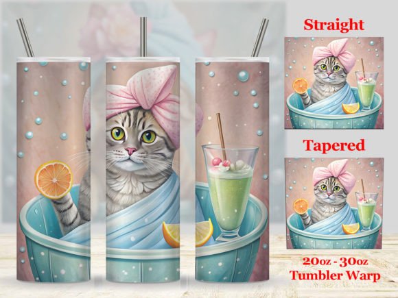 Cat Tumbler Wrap PNG: A Versatile Graphic for Creative Projects