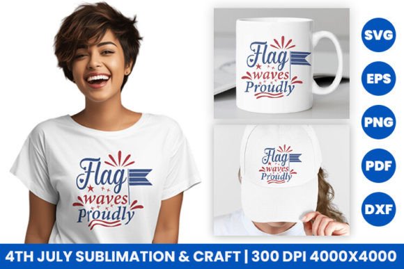 Flag Waves Proudly: A Versatile Graphics Asset for Crafts and Seasonal Design Projects