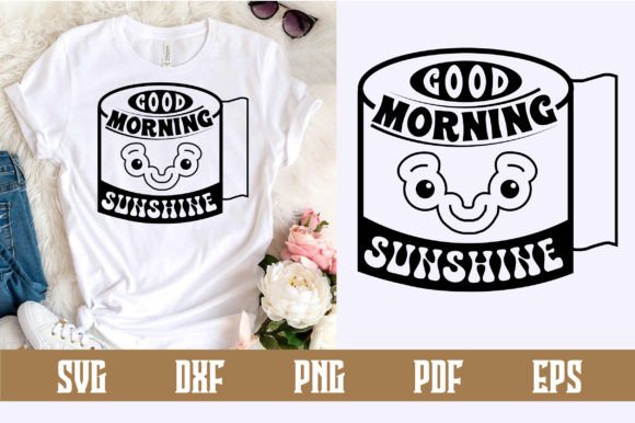 Good Morning Sunshine SVG Design: A Vibrant Graphic for Crafts and Branding