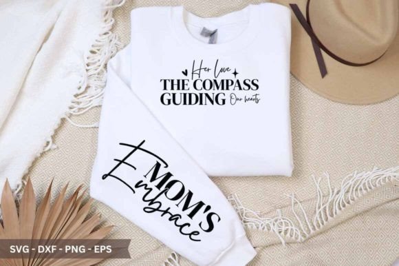 Her Love the Compass Sleeve SVG – A Versatile Graphic for Crafts and Merch