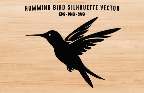 Hummingbird Silhouette SVG Clipart: A Free Graphic for Polished Content