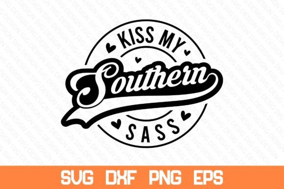 Kiss My Southern Sass SVG: A Crafty Graphic Design Asset for Creative Branding