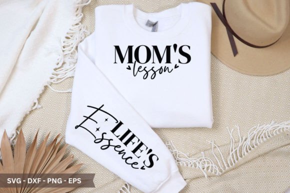 Mamas Lessons Sleeve SVG: A Mother’s Day Graphic Design Asset for Crafters