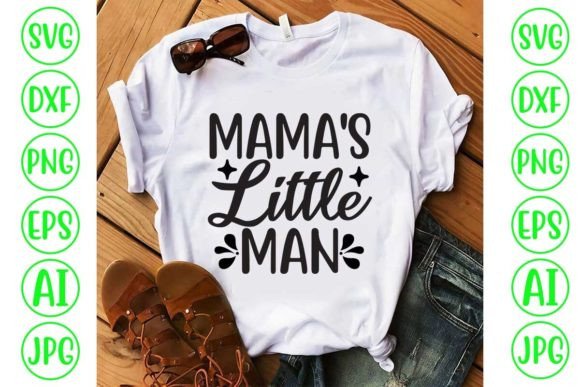 Mama’s Little Man SVG Cut File: A Versatile Graphic for Crafts and Branding Projects