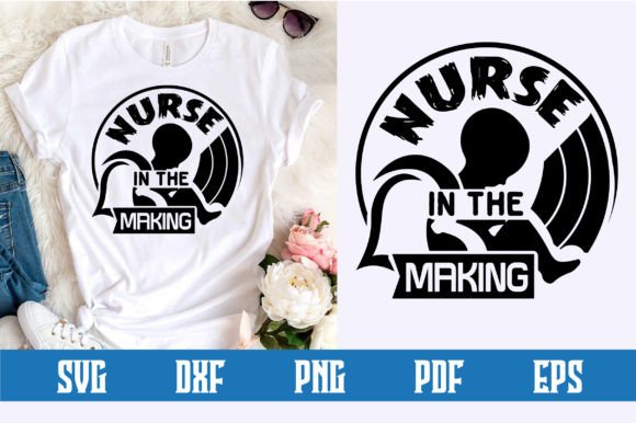 Nurse in the Making SVG Design: A Versatile Graphic for Crafts and Branding