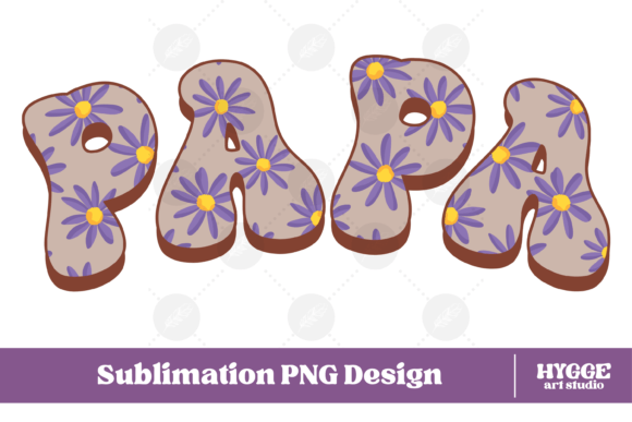 Papa Png Flowers Mother’s Day Daisy Graphic for Handmade Projects