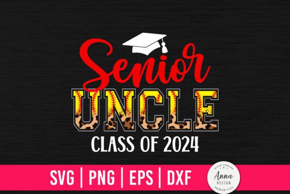 Senior Uncle Class of 2024: A Versatile Design Asset for Creative Projects