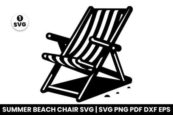 Summer Beach Chair Sublimation SVG for Crafts and Graphics