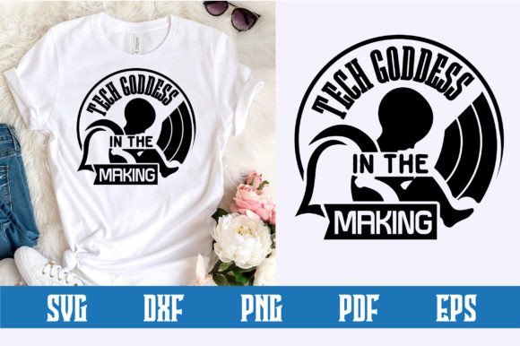 Tech Goddess in the Making SVG Design for Crafts and Graphics