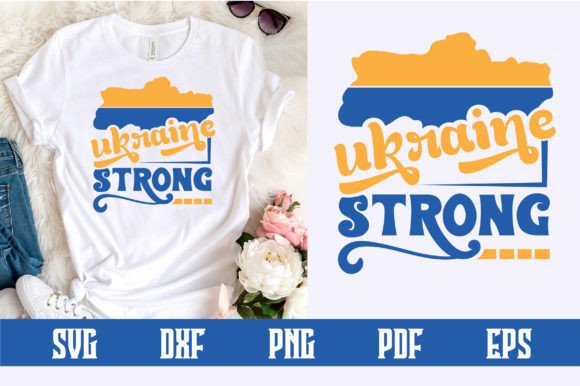 Ukraine Strong SVG Design: A Bold Graphic for Crafts and Handmade Projects