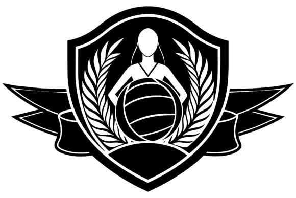 Women’s Volleyball Tournament Logo: A Graphic Design Asset for Content Creators